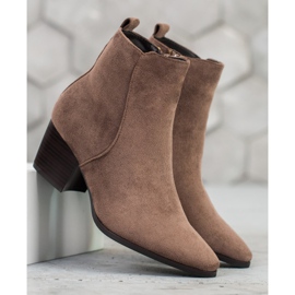 Filippo Botas elegantes no spitz marrom 2