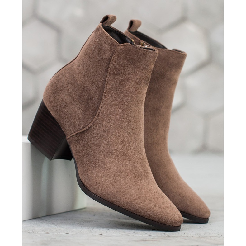 Filippo Botas elegantes no spitz marrom 2
