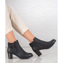 J. Star Botas femininas elegantes preto 1