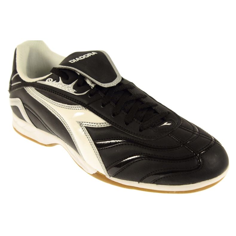 Tênis esportivo indoor Diadora 157312 preto branco 1