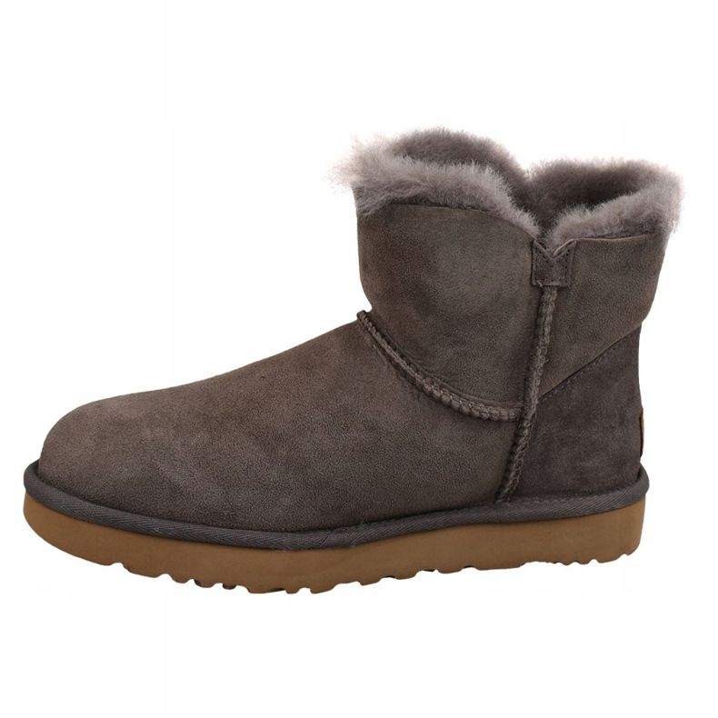 Sapatos Ugg Mini Bailey Button Ii W 1016422-MOLE castanho 1 Sapatos Ugg Mini Bailey Button Ii W 1016422-MOLE castanho 1