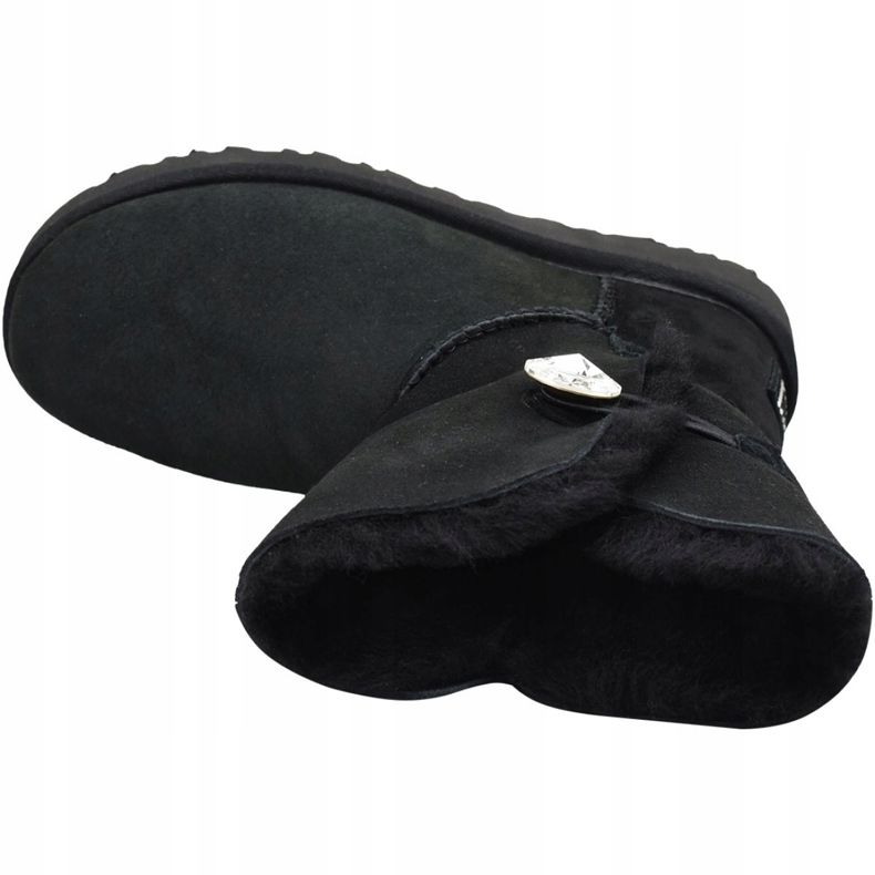 Botas Ugg Bailey Button Bling W 1016553-BLK preto 2
