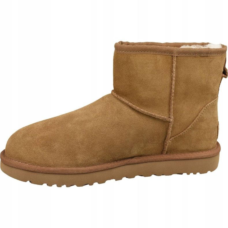 Sapatos Ugg Classic Mini Ugg Rubber Logo W 1108231-CHE marrom 1