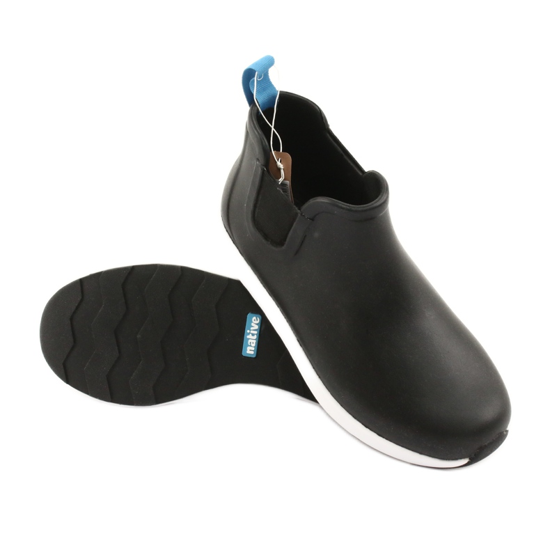 Native Ap Rain Jiffy Black Shell White Jiffy Rubber branco preto 3