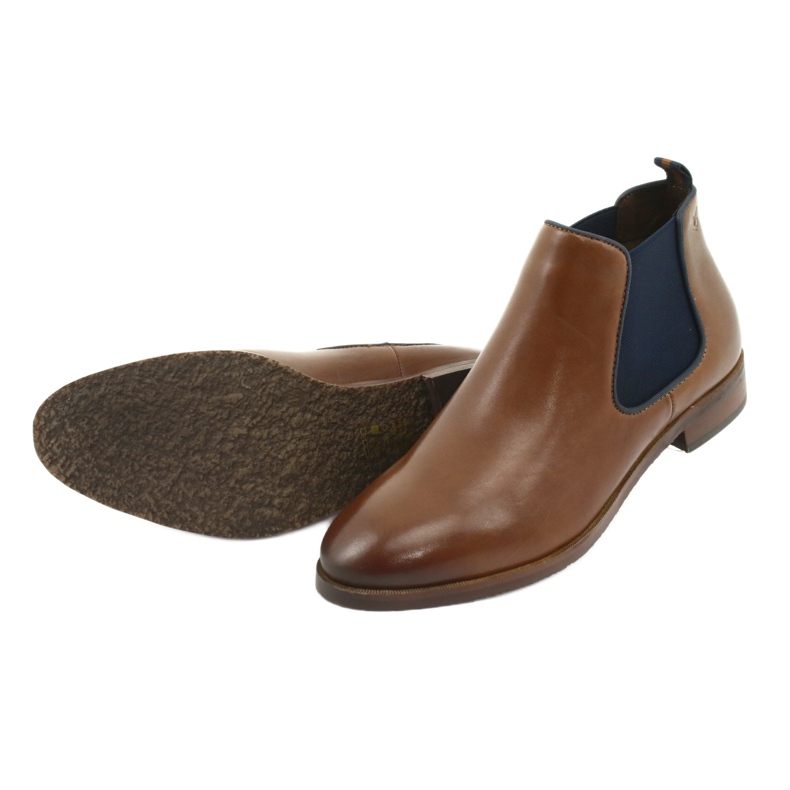 Botas marrons Jodhpur Caprice 25327 castanho azul marinho 5