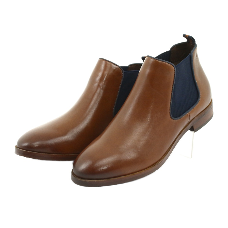 Botas marrons Jodhpur Caprice 25327 marrom azul-marinho 3
