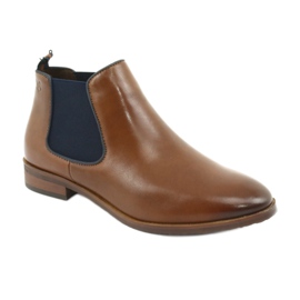 Botas marrons Jodhpur Caprice 25327 marrom azul-marinho 1