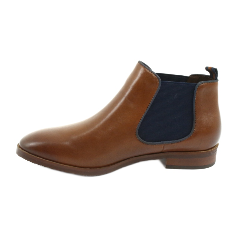 Botas marrons Jodhpur Caprice 25327 marrom azul-marinho 2