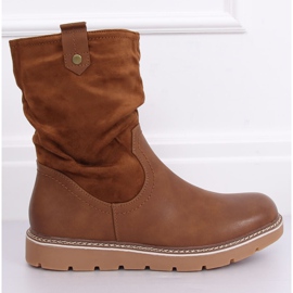 Botas em camelo grosso BM-9062 Solas de camelo castanho 2