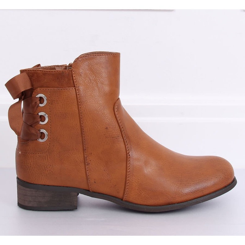 Botas rasas femininas camelo 1184-PA Camel castanho 1