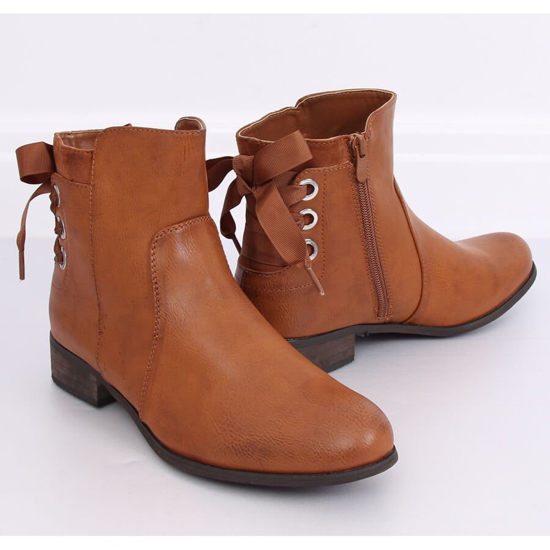 Botas rasas femininas camelo 1184-PA Camel marrom 2