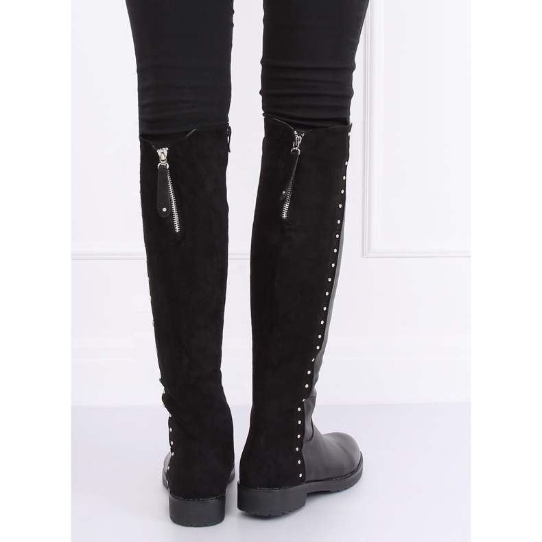 Botas de equitação com isolamento espesso preto G3369A Preto 2 Botas de equitação com isolamento espesso preto G3369A Preto 2