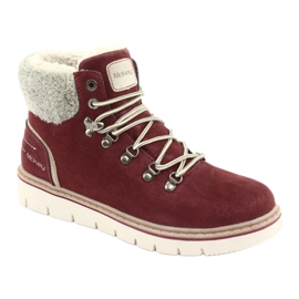 Botas de inverno MCKEY 1072 com atacadores castanho multicolorido cinza 1