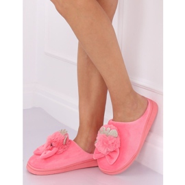 Chinelos femininos rosa escuro DD112 vermelho 1