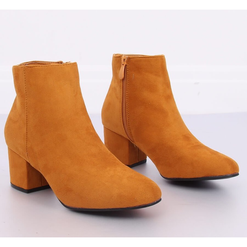 Botas de salto baixo YQ216P Yellow II Quality castanho 2