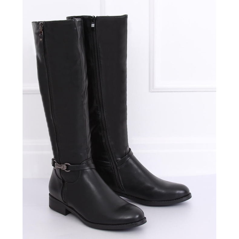 Botas de equitação femininas pretas SP37 pretas preto 1