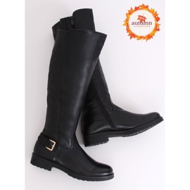 Botas de montar em forro preto grosso G3372A Preto 1