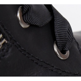 Botas Pretas com cadarço preto 17103-2 Preto II Qualidade 2 Botas Pretas com cadarço preto 17103-2 Preto II Qualidade 2