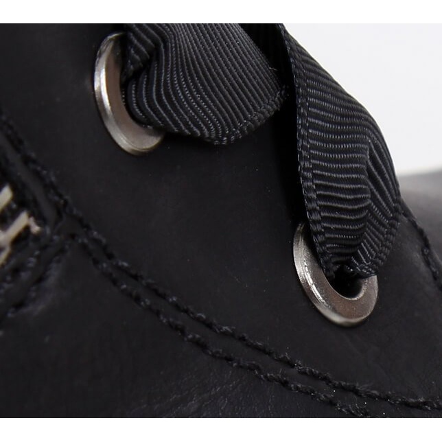 Botas Pretas com cadarço preto 17103-2 Preto II Qualidade 2 Botas Pretas com cadarço preto 17103-2 Preto II Qualidade 2