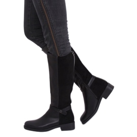 Botas pretas para mulheres pretas G-7603 pretas preto 1