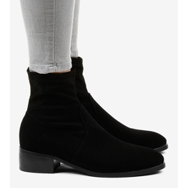 Botas isoladas femininas pretas planas CN877 preto 2