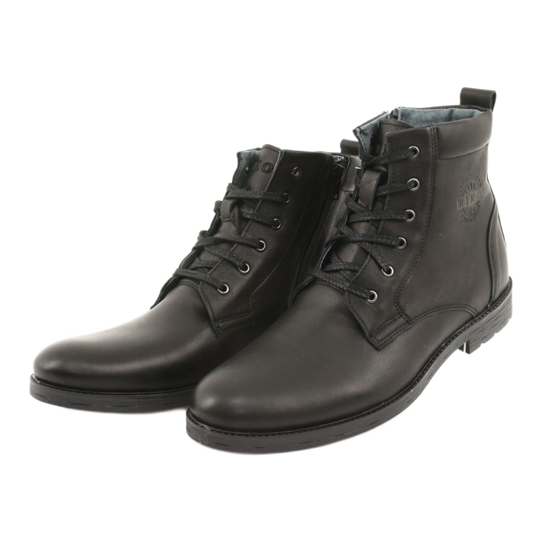 Botas de cano alto e botins Riko 884 pretos 3