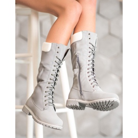 Seastar Botas com cordões quentes cinza 2