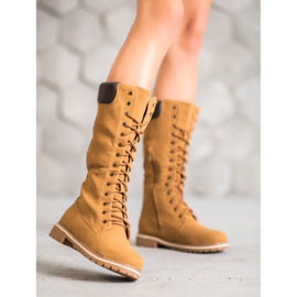 Seastar Botas com cordões quentes castanho 2 Seastar Botas com cordões quentes castanho 2