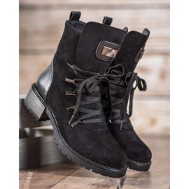 Goodin Botas de amarrar preto 1