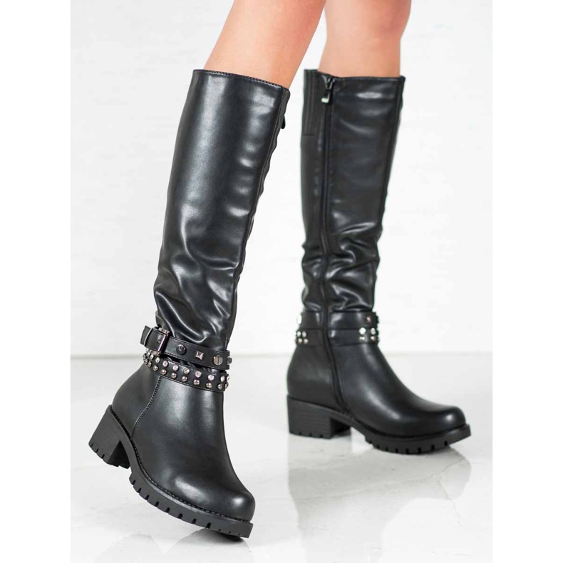 Nio Nio Botas com salto preto 1 Nio Nio Botas com salto preto 1
