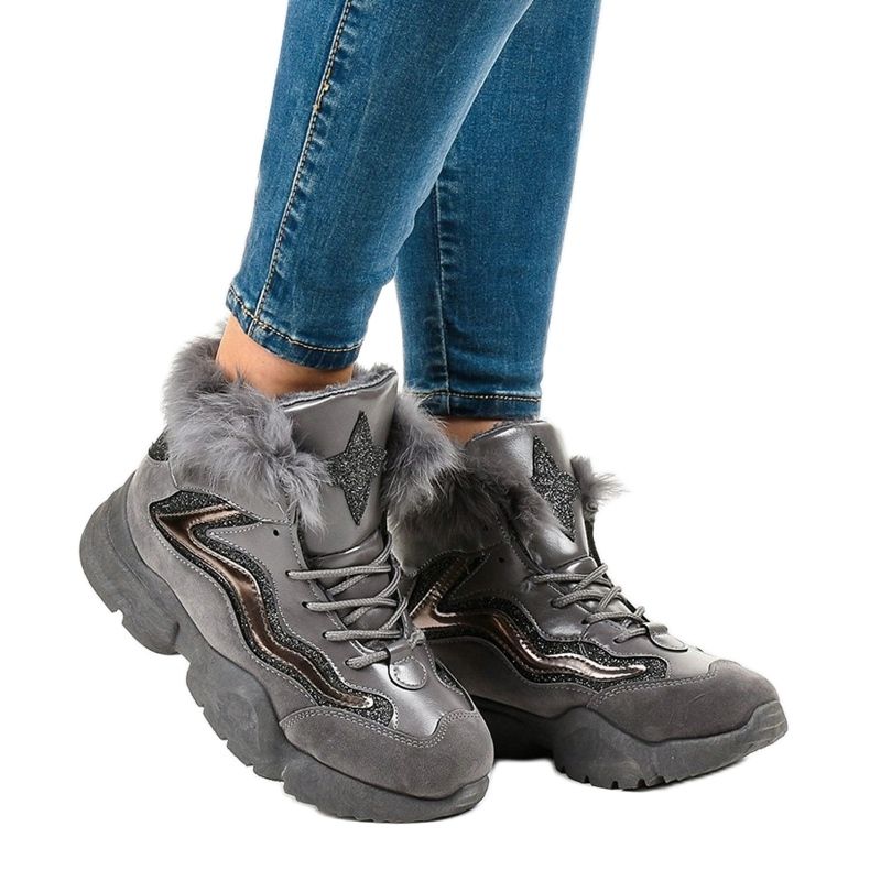 Tênis cinza quente LS-2062 1