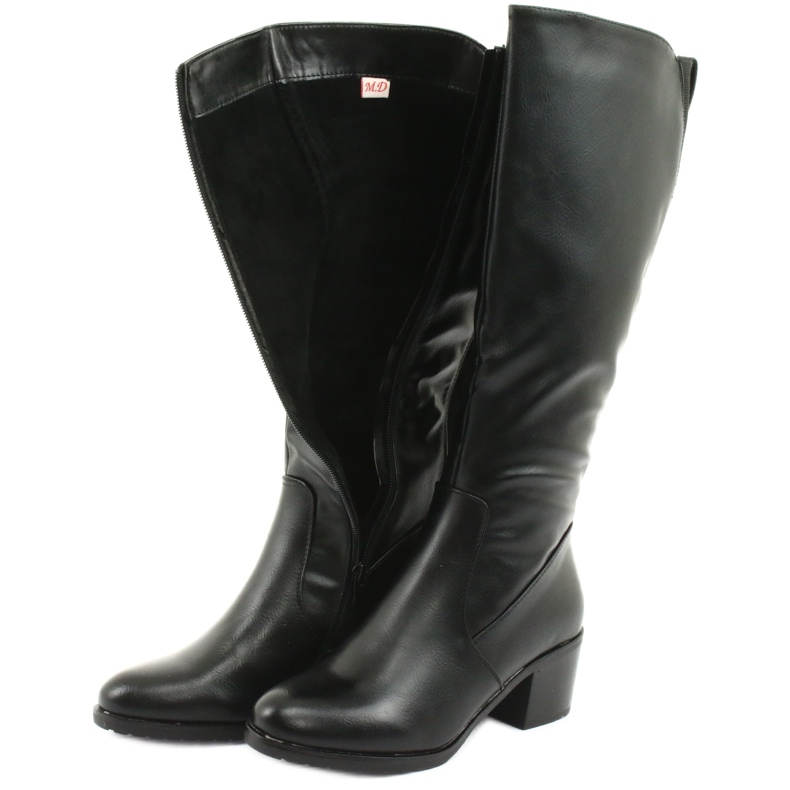 M.Daszyński Botas com isolamento de salto alto Daszyński 153 pretas preto 5