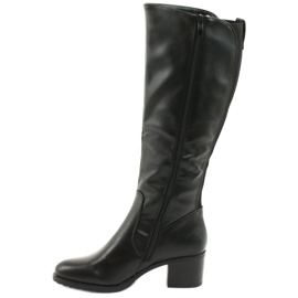 M.Daszyński Botas com isolamento de salto alto Daszyński 153 pretas preto 2 M.Daszyński Botas com isolamento de salto alto Daszyński 153 pretas preto 2