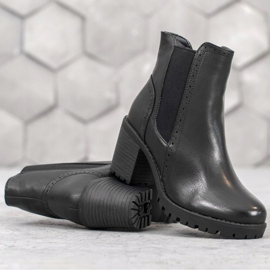 J. Star Botas deslizantes na plataforma preto 2