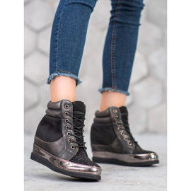 Sergio Leone Tênis Com Cristais preto 1