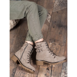 Sergio Leone Botas com cordões quentes marrom 2