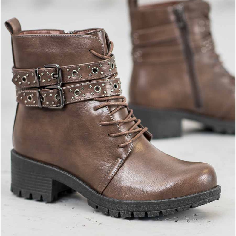 SHELOVET Trabalhadores atados castanho 1