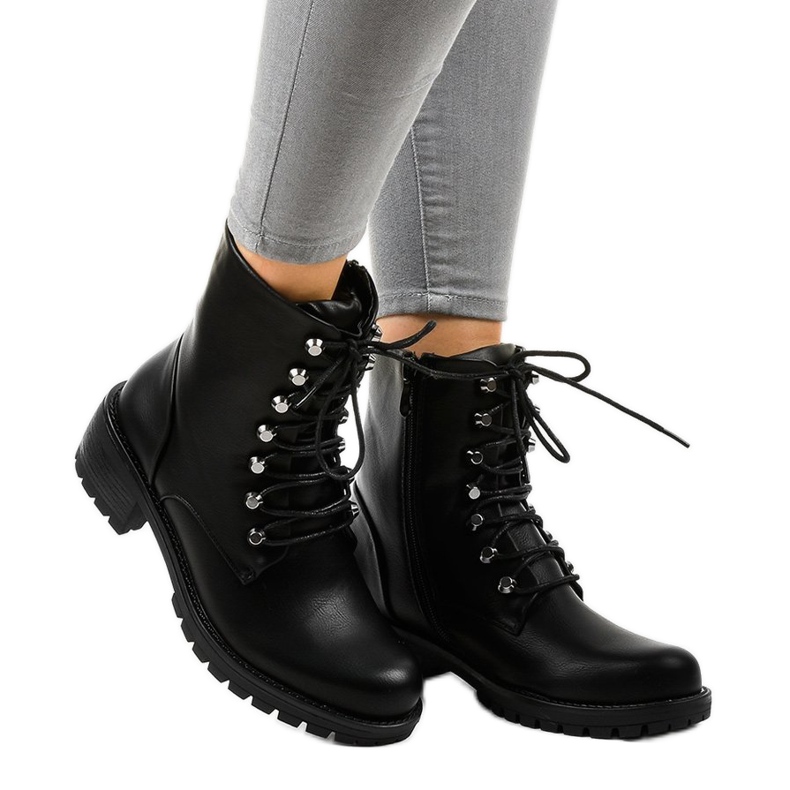 Botas militares isoladas pretas K-9922 preto 1