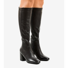 Botas de couro ecológico cinza 5319 1 Botas de couro ecológico cinza 5319 1