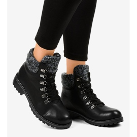 Botas de caminhada pretas sem isolamento Z186 preto 2 Botas de caminhada pretas sem isolamento Z186 preto 2