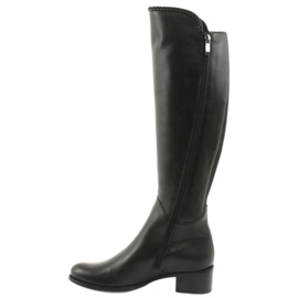 Botas compridas com trança Espinto 194 Darex preto 2