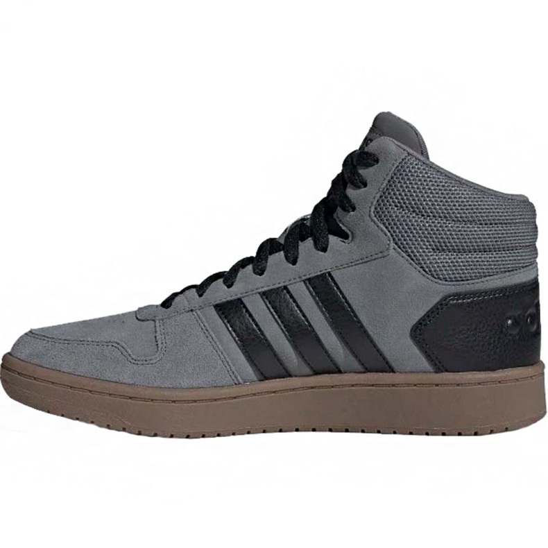 Tênis Adidas Hoops 2.0 Mid M EE7367 cinza 2