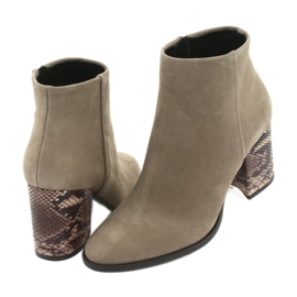 Botas femininas Kaniowski 3543 bege 4