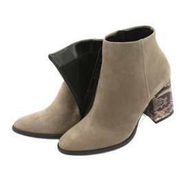 Botas femininas Kaniowski 3543 bege 5