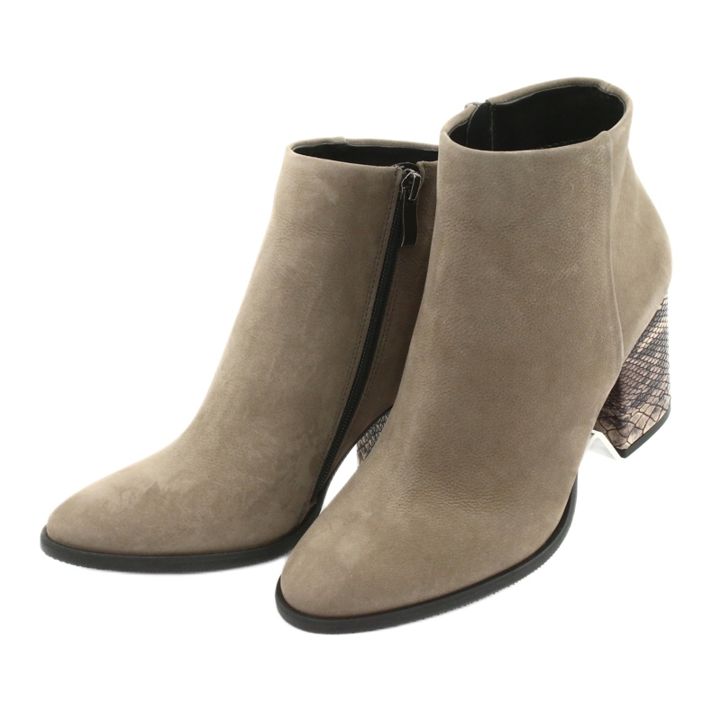 Botas femininas Kaniowski 3543 bege 3