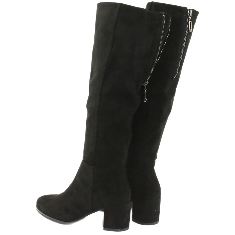 Botas de camurça preta Sergio leone KZ273 preto 3
