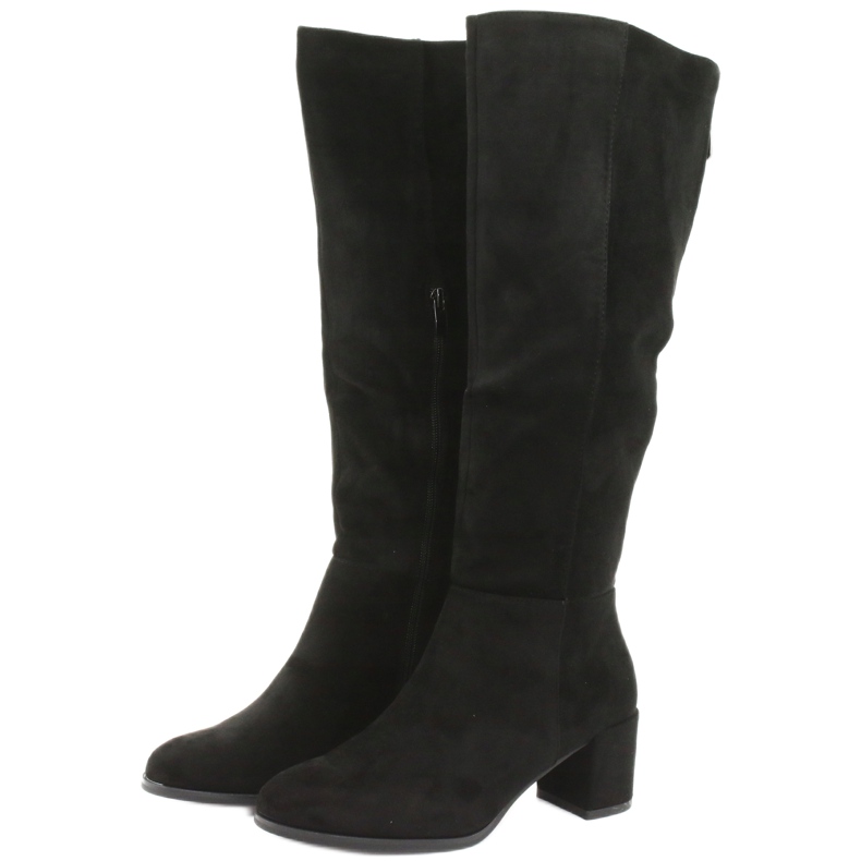 Botas de camurça preta Sergio leone KZ273 preto 2