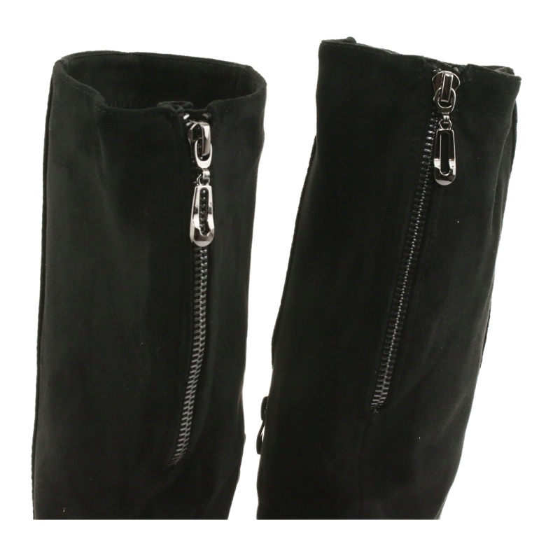 Botas de camurça preta Sergio leone KZ273 preto 4