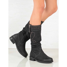 SHELOVET Botas rasas preto 1