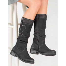 SHELOVET Botas rasas preto 2